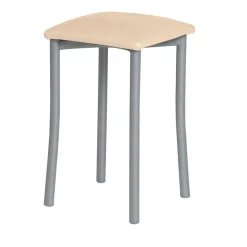 Taburete de Cocina de Metal con Asiento Tapizado 936/AL
