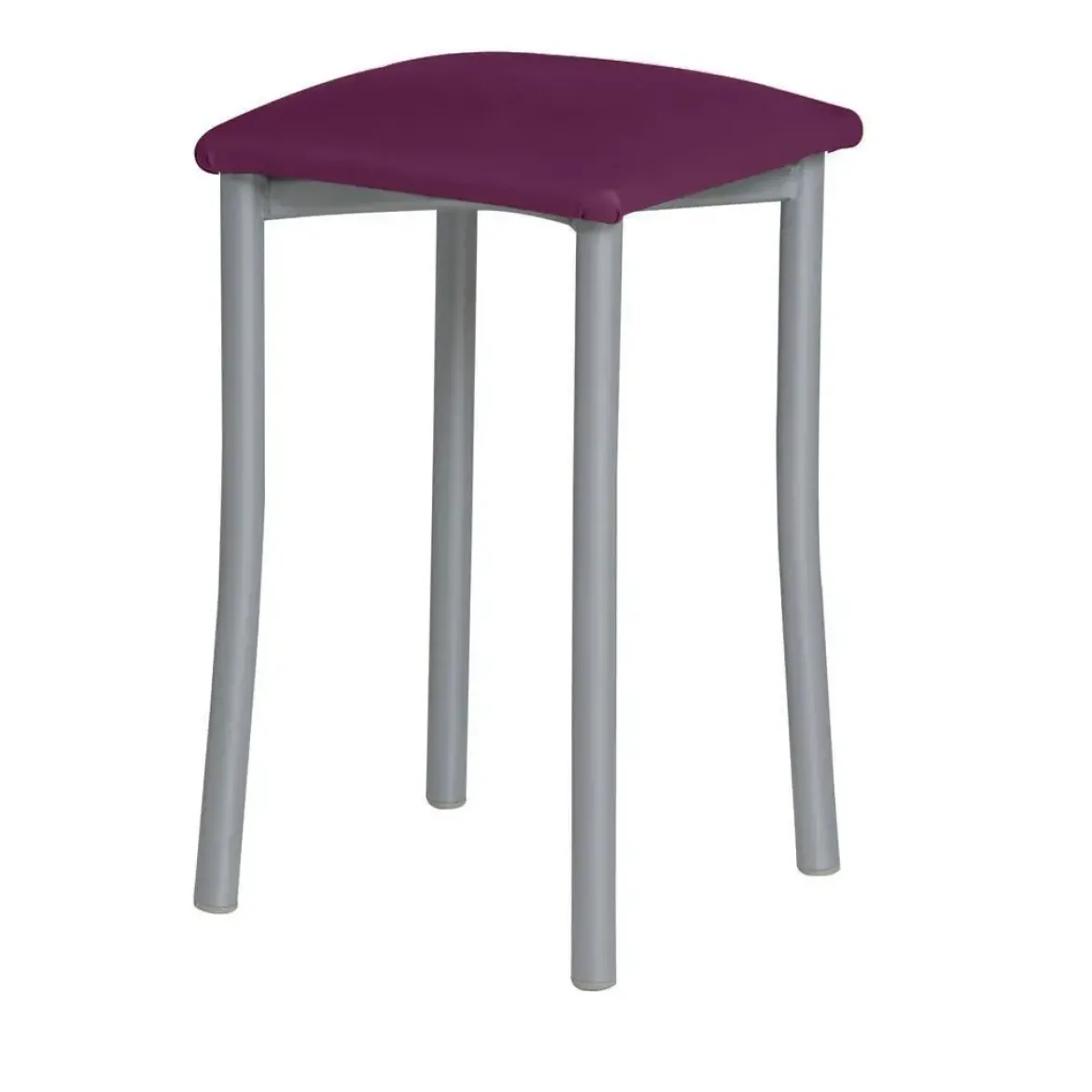 Taburete de Cocina de Metal con Asiento Tapizado 936/AL