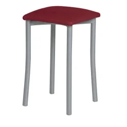 Taburete de Cocina de Metal con Asiento Tapizado 936/AL