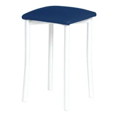 Taburete de Cocina de Metal con Asiento Tapizado 936/BL