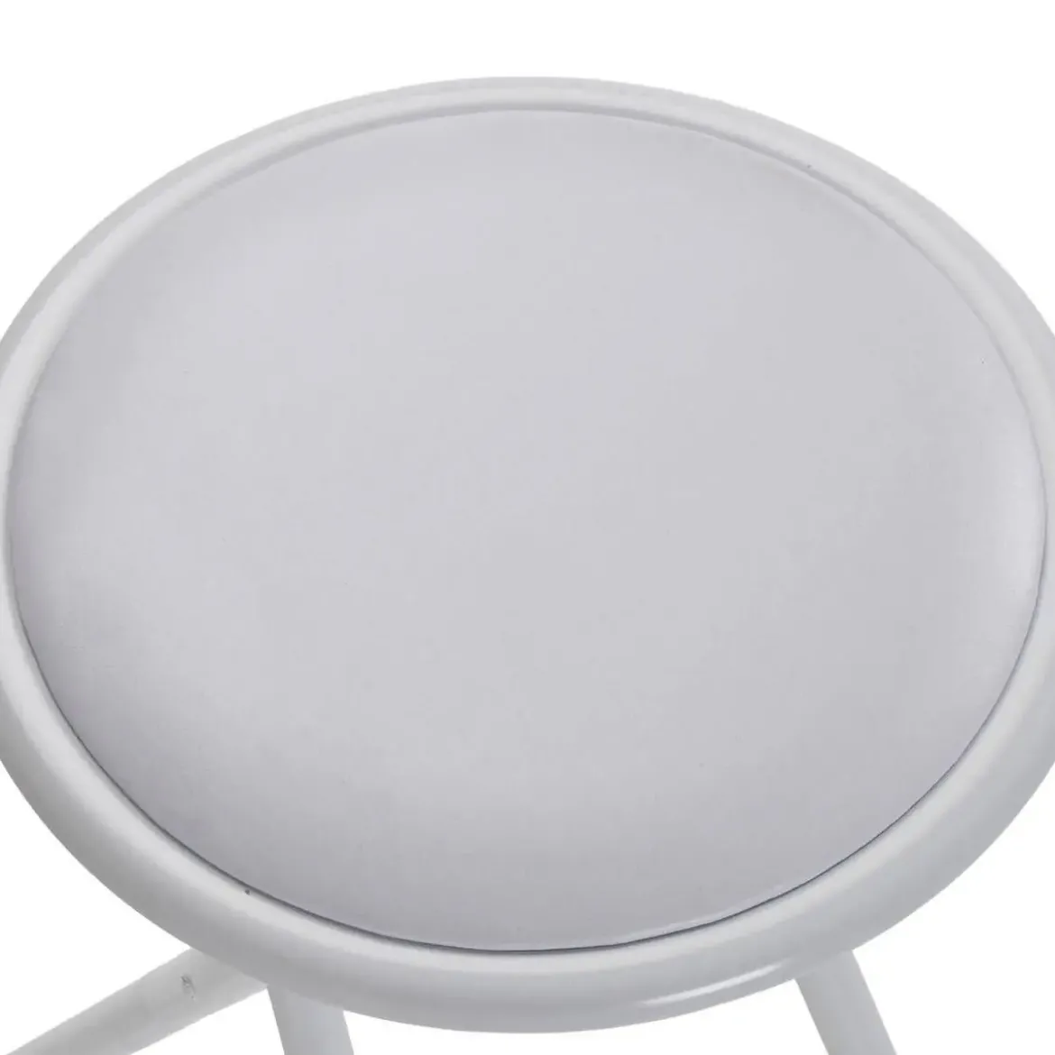 Taburete Plegable Metálico Blanco TOBY 30 cm 22930013