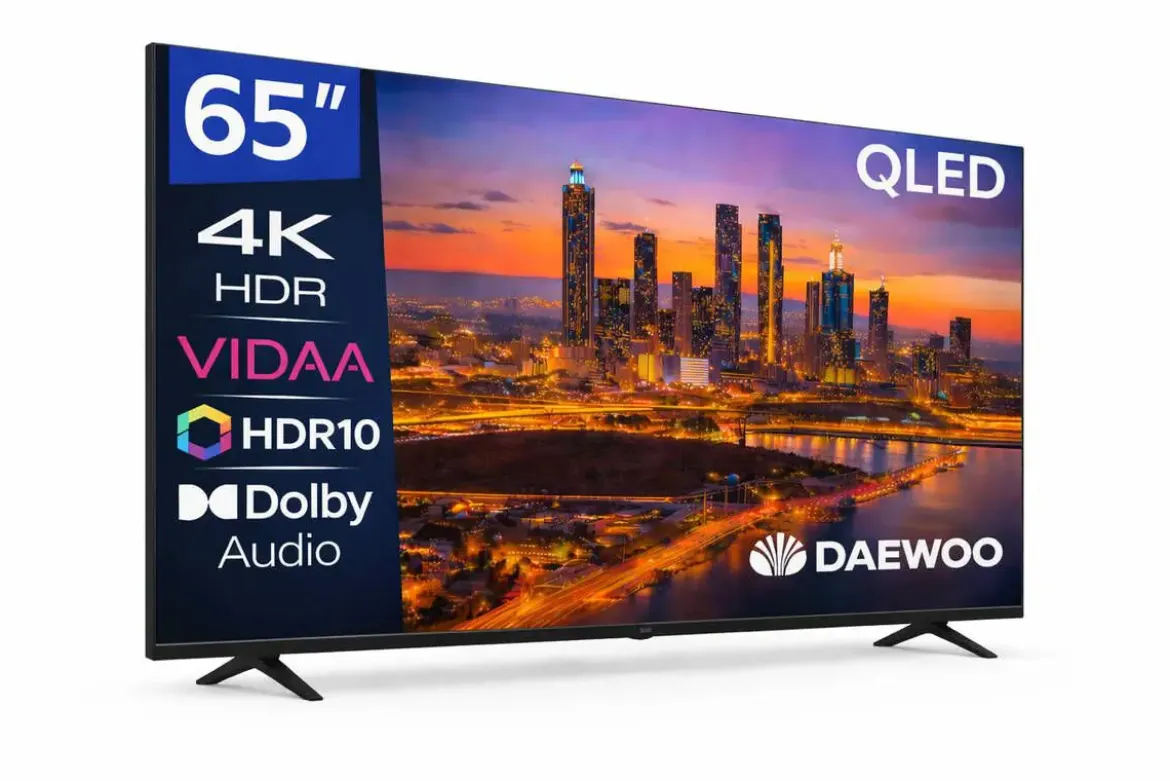 Televisor 65" Daewoo QLED 4K Smart TV VIDAA con HDR10 65VB56QV