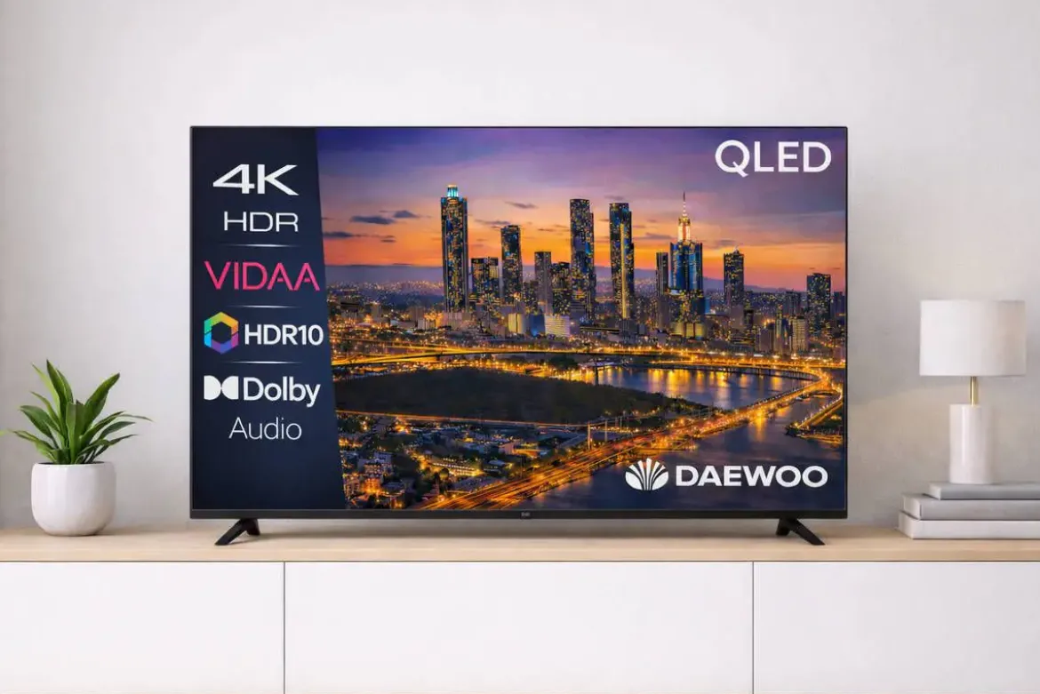 Televisor 65" Daewoo QLED 4K Smart TV VIDAA con HDR10 65VB56QV