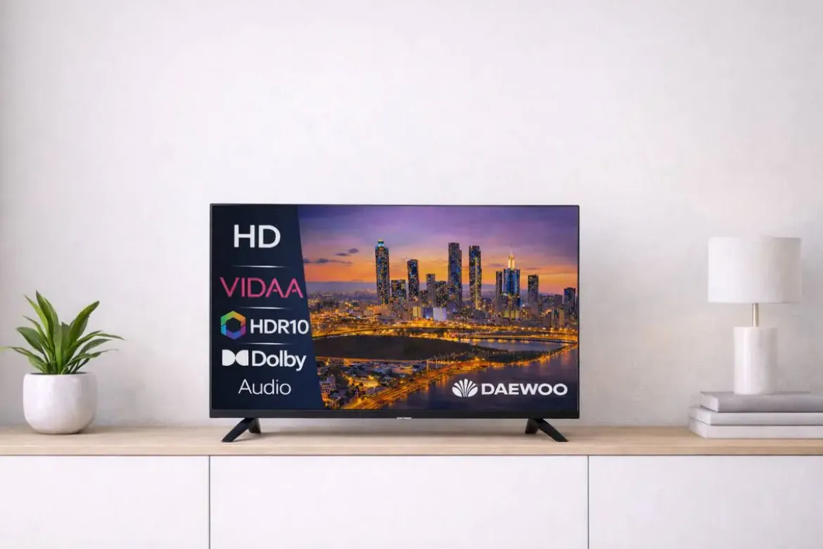 Televisor 32" Daewoo Smart TV HD con VIDAA WiFi 32VB56HV
