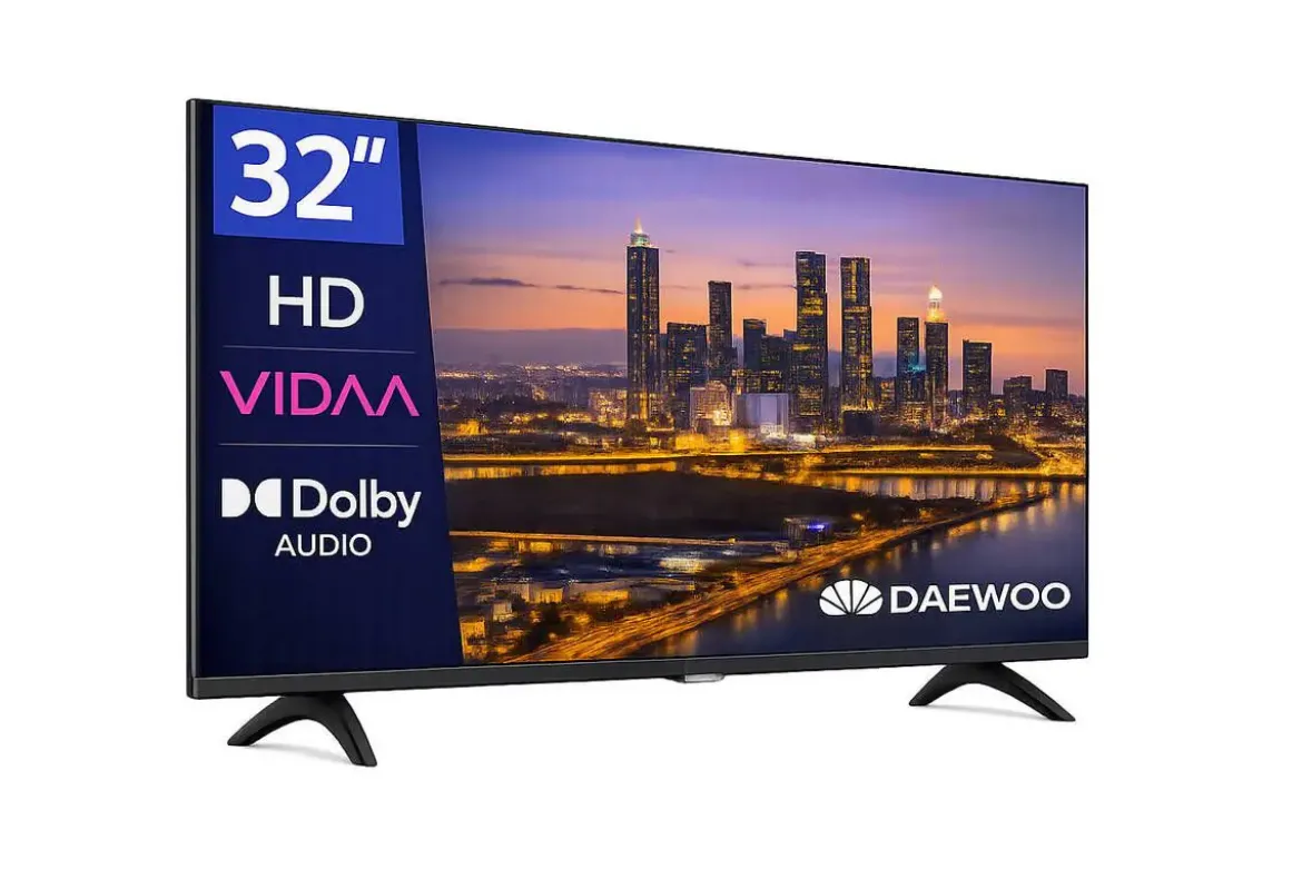 Televisor 32" Daewoo Smart TV HD con VIDAA WiFi 32VB56HV
