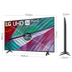 Televisor de 55 PulgadasLG UHD 4K Serie 75 Smart TV webOS23 55UR75006LK Artículo de Exposición