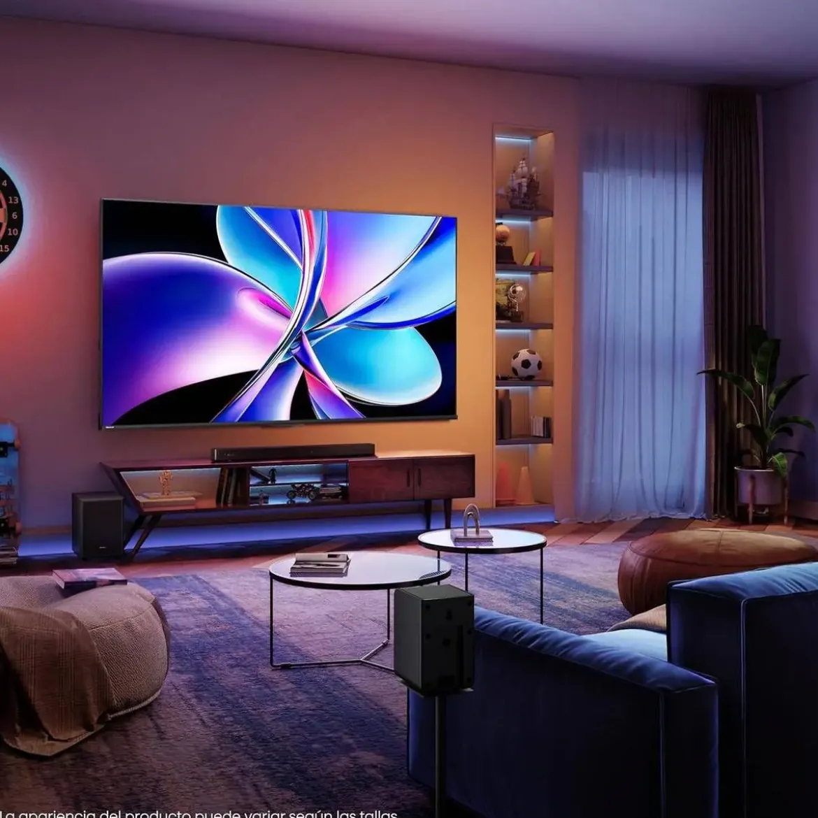 Televisor 100" HISENSE 100E7Q PRO QLED 4K 165Hz Gaming TV