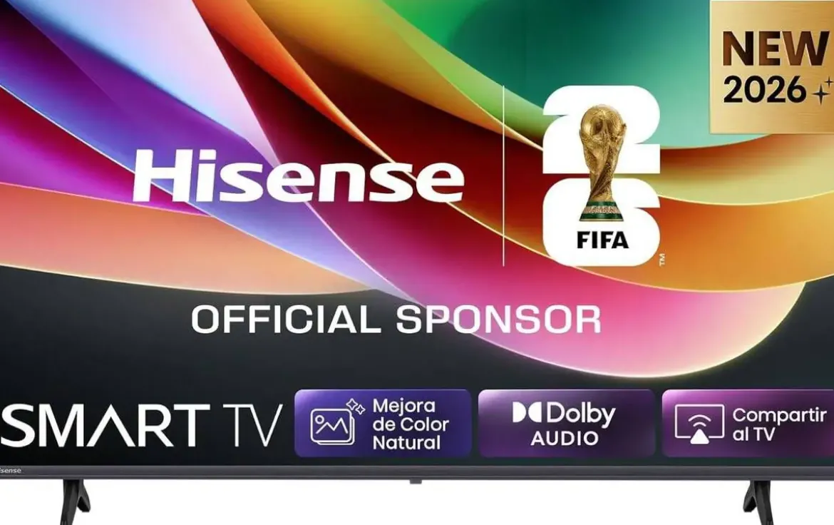 Televisor 40" HISENSE Full HD Smart TV con Dolby Audio 40A4S