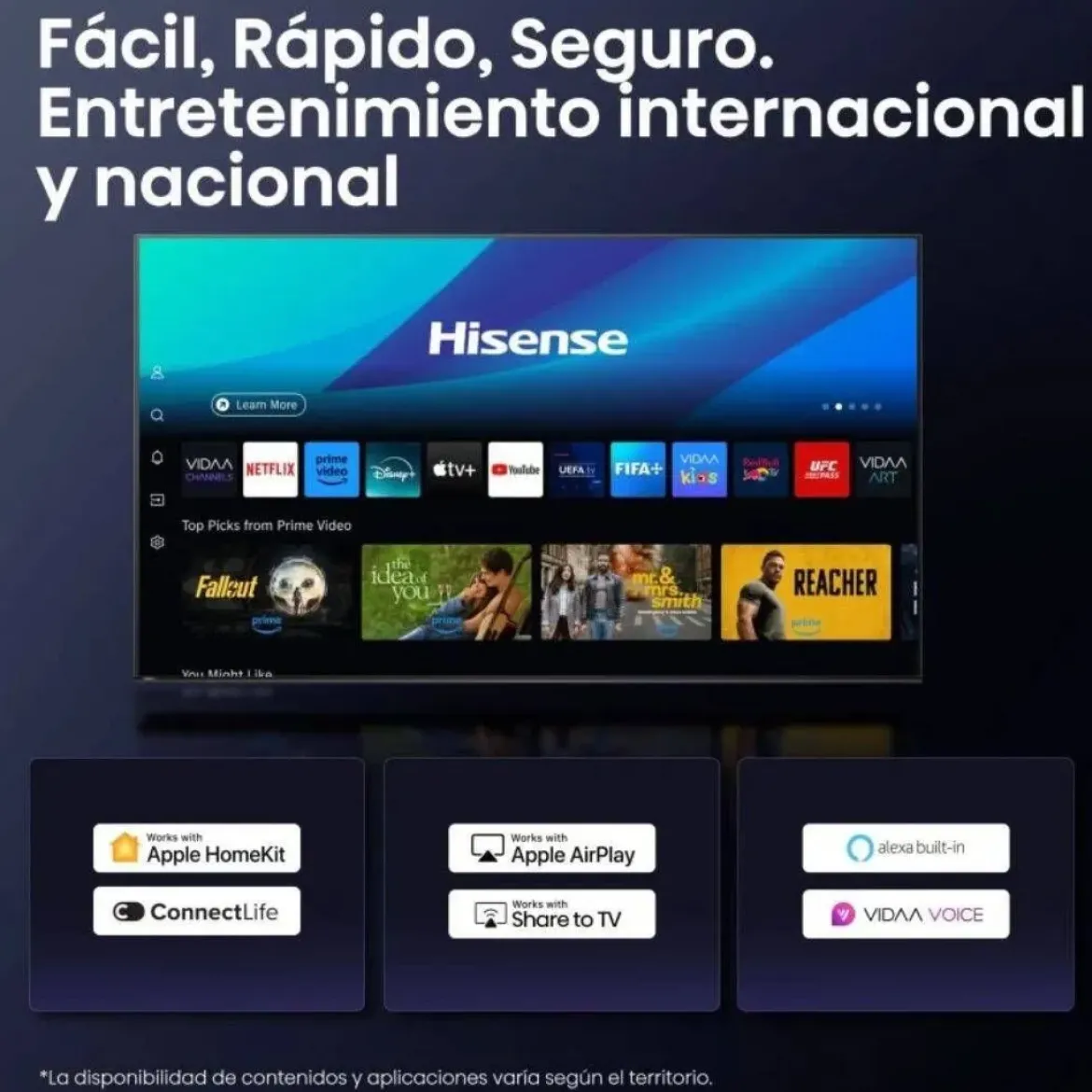 Televisor Hisense 65" 4K UHD Smart TV 65A6Q Artículo de Exposición