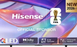 Televisor 85" Hisense QLED de 144 Hz 4K Smart TV con IA 85E7S