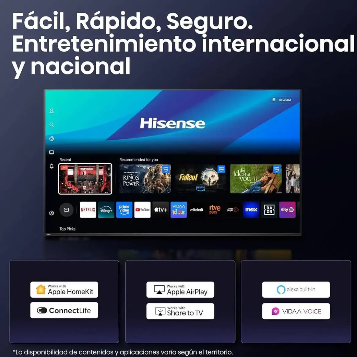 Televisor Hisense 75" QLED Smart 4K Dolby Vision Atmos 75E7KQ