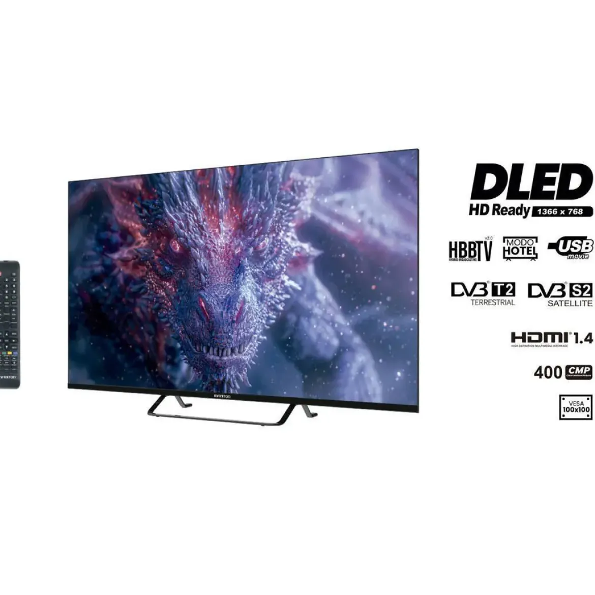 Televisor 32" Infiniton INTV-32CS410 HD Ready DLED con Modo Hotel