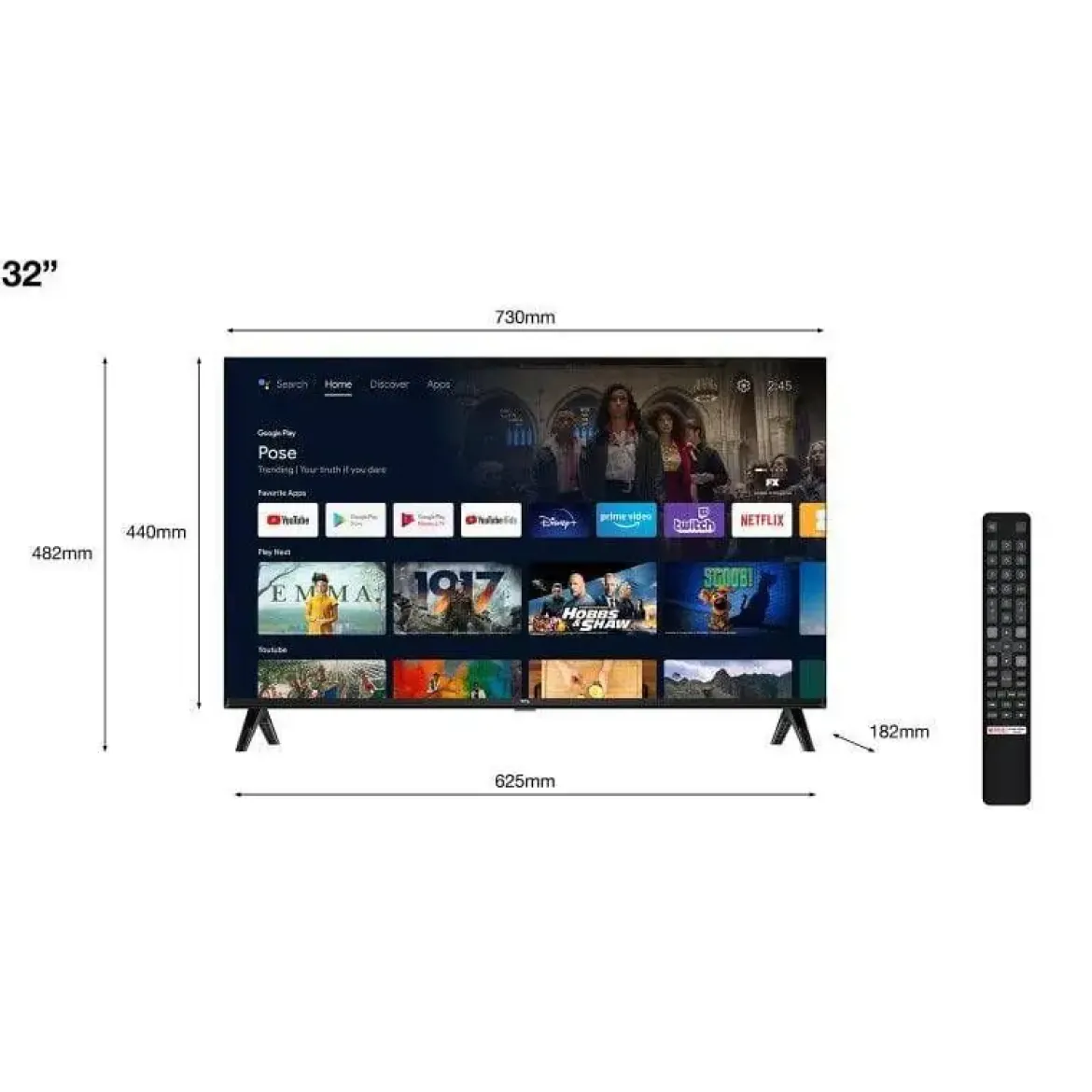 Televisor Led 32" Full HD TCL 32S5400AF