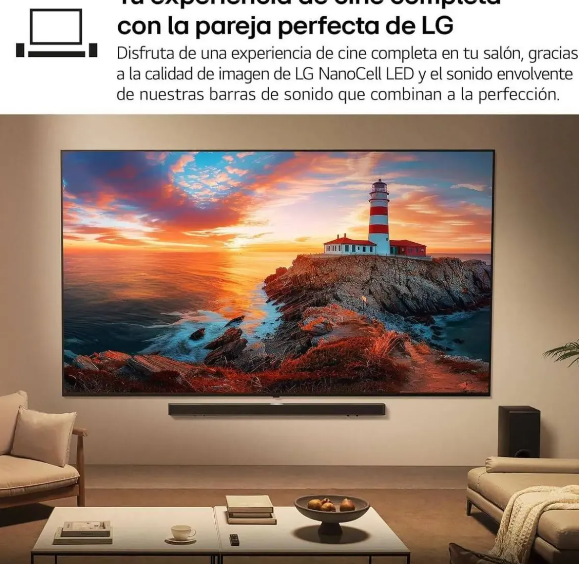 Televisor LG 65" 4K NanoCell Smart TV WebOS AI ThinQ 65NANO80A6B Artículo de Exposición
