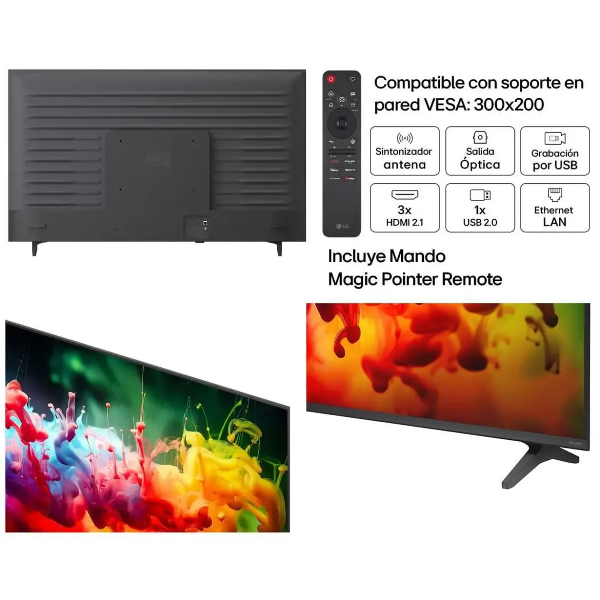 Televisor 55" LG Mini LED 4K Smart TV 55QNED72B6B