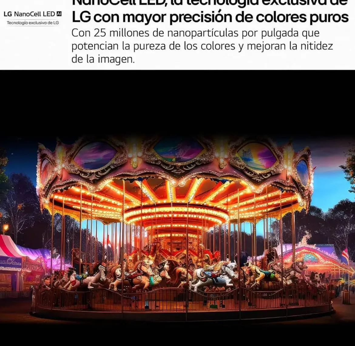Televisor LG 43" NanoCell 4K Smart TV WebOS 43NANO80A6B Artículo de Exposición