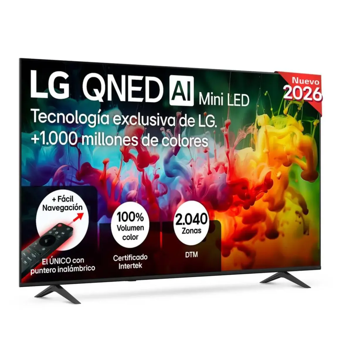 Televisor LG 65" QNED MiniLED 4K 144Hz IA 65QNED83B6A
