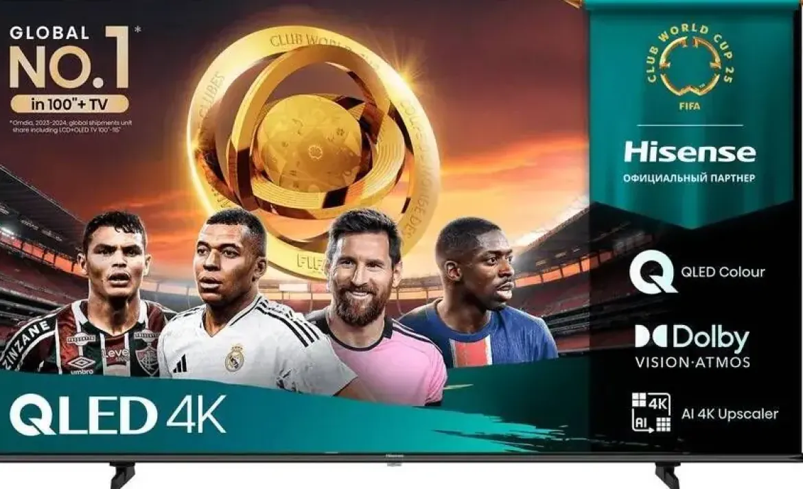 Televisor QLED 55" Quantum Dot Dolby Vision Atmos HISENSE 55E77Q Artículo de Exposición