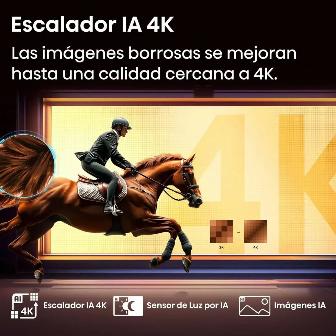 Televisor QLED 55" Quantum Dot Dolby Vision Atmos HISENSE 55E77Q Artículo de Exposición
