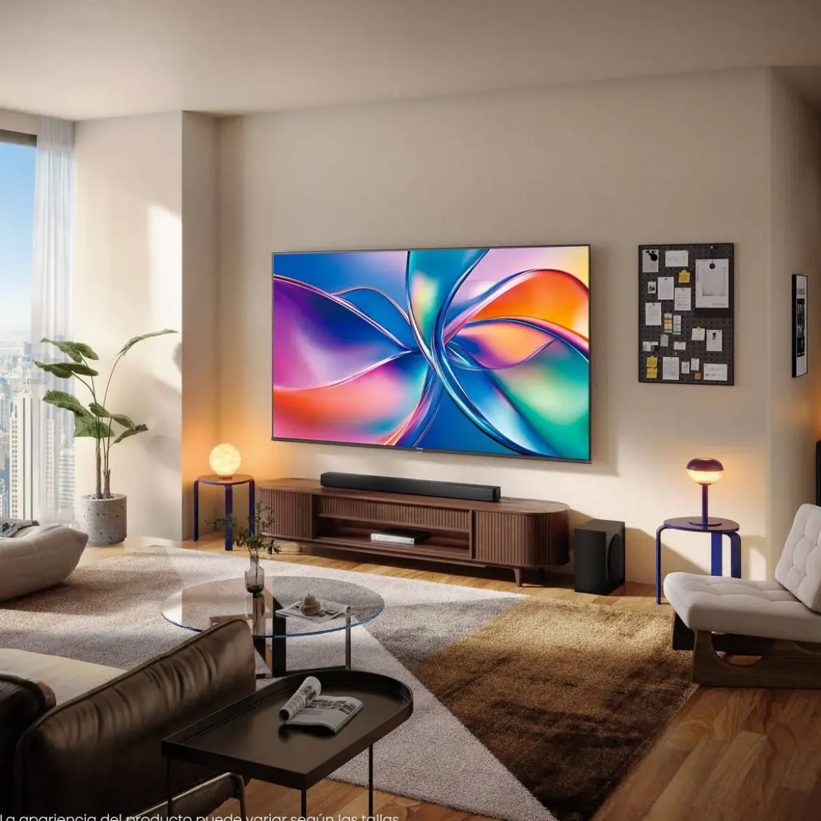 Televisor QLED 55" Quantum Dot Dolby Vision Atmos HISENSE 55E77Q Artículo de Exposición