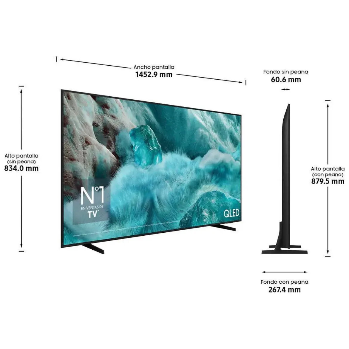 Televisor SAMSUNG 65" QLED 4K UHD Smart TV 2025 TQ65Q7F4AU