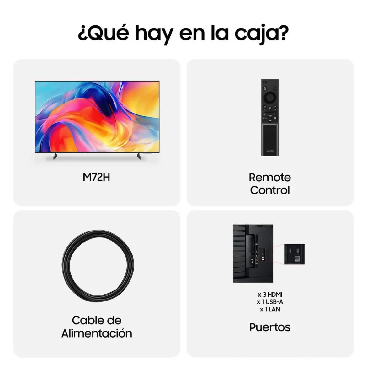 Televisor 43" Samsung Smart TV 4K Mini LED con Vision AI TU43M72H