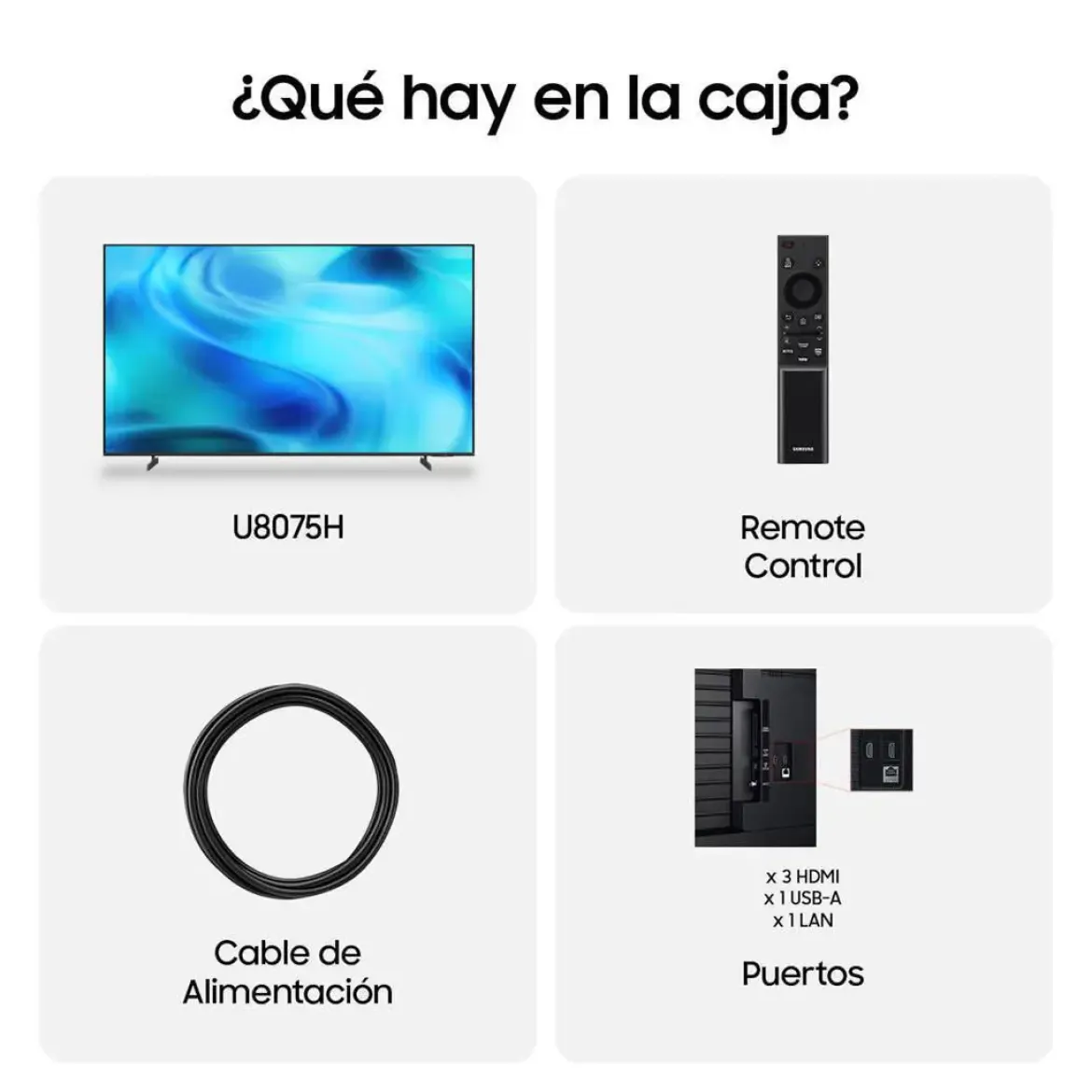 Televisor 85" Samsung TU85U8075H Crystal UHD 4K Smart TV