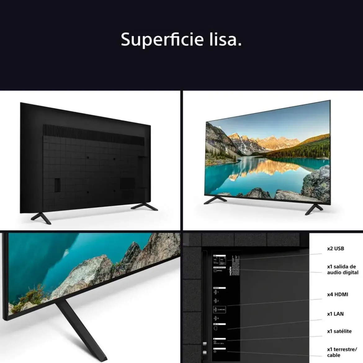 Televisor SONY Bravia 65" 4K HDR X1 Smart TV Google TV K65S35B Artículo de Exposición