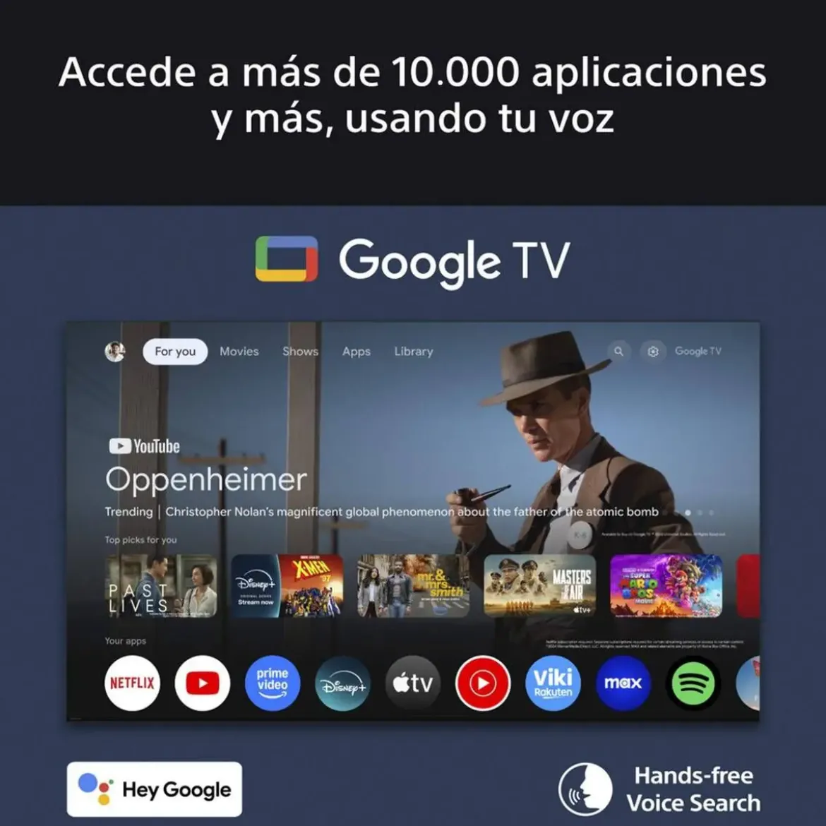 Televisor SONY Bravia 65" 4K HDR X1 Smart TV Google TV K65S35B Artículo de Exposición