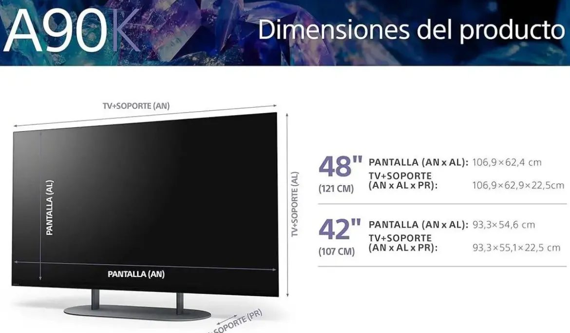 Televisor SONY OLed 48" Hdr Acustic Surface XR48A90KAEP