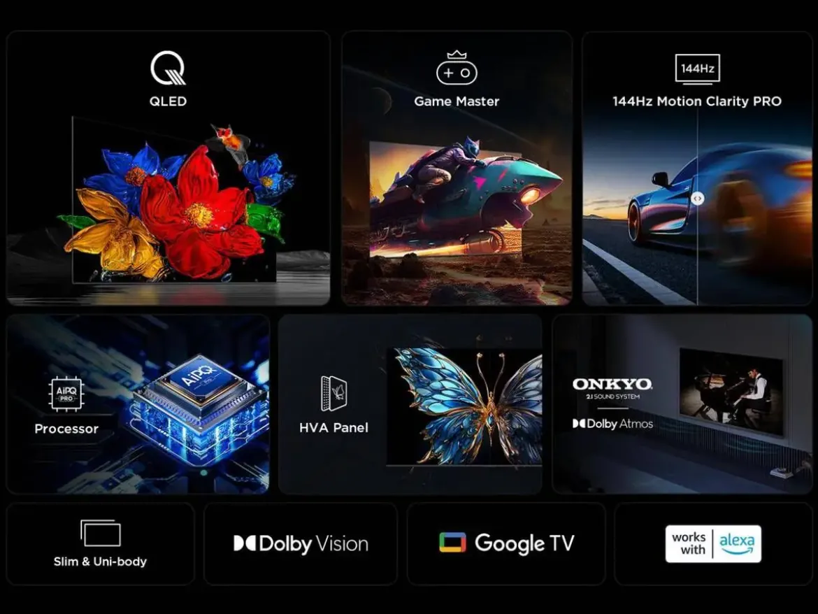 Televisor TCL 98" 4K UHD Google TV 144 Hz Mini LED 98A400U