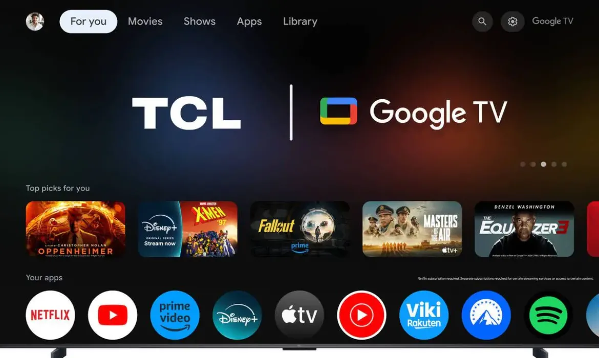 Televisor 98" TCL Mini LED 144Hz con Google TV 98P8L