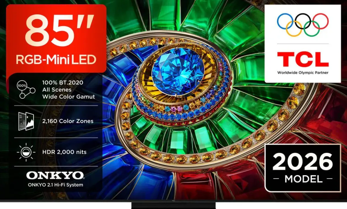 Televisor 85" TCL RGB Mini LED 4K UHD con Google TV 85RM7L