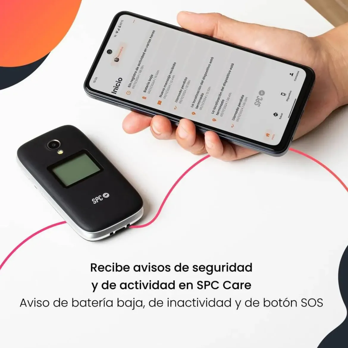Teléfono Móvil Senior con Concha 4G SPC POLARIS 2334N