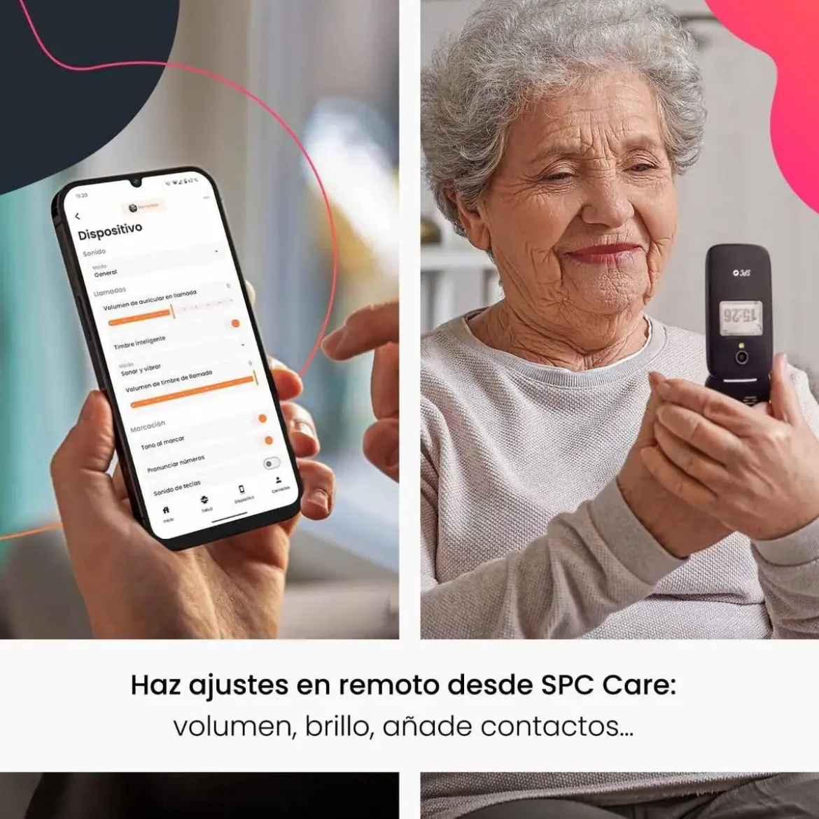 Teléfono Móvil Senior con Concha 4G SPC POLARIS 2334N