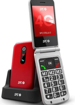 Teléfono Móvil SPC STELLA 3 4G con Botón SOS Rojo 2339R