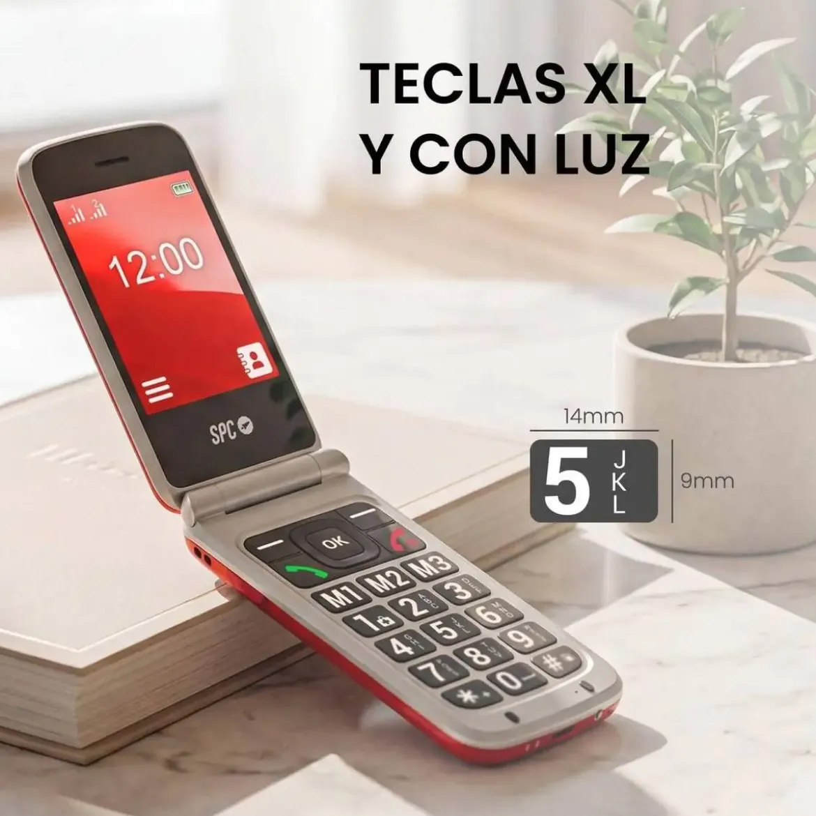 Teléfono Móvil SPC STELLA 3 4G con Botón SOS Rojo 2339R