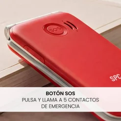 Teléfono Móvil SPC STELLA 3 4G con Botón SOS Rojo 2339R