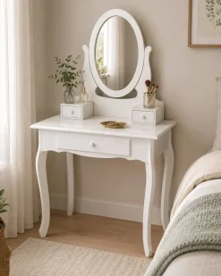 Tocador Blanco Moderno con Cajones KATE