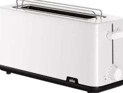 Tostador BRAUN 1 Ranura Larga Blanco 1000 W HT1110WH