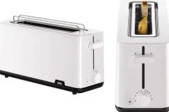 Tostador BRAUN 1 Ranura Larga Blanco 1000 W HT1110WH