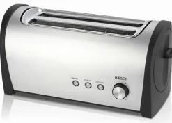 Tostador HAEGER 2 Ranuras Largas Inox Desayuno Plus Multifunción TO14D010A