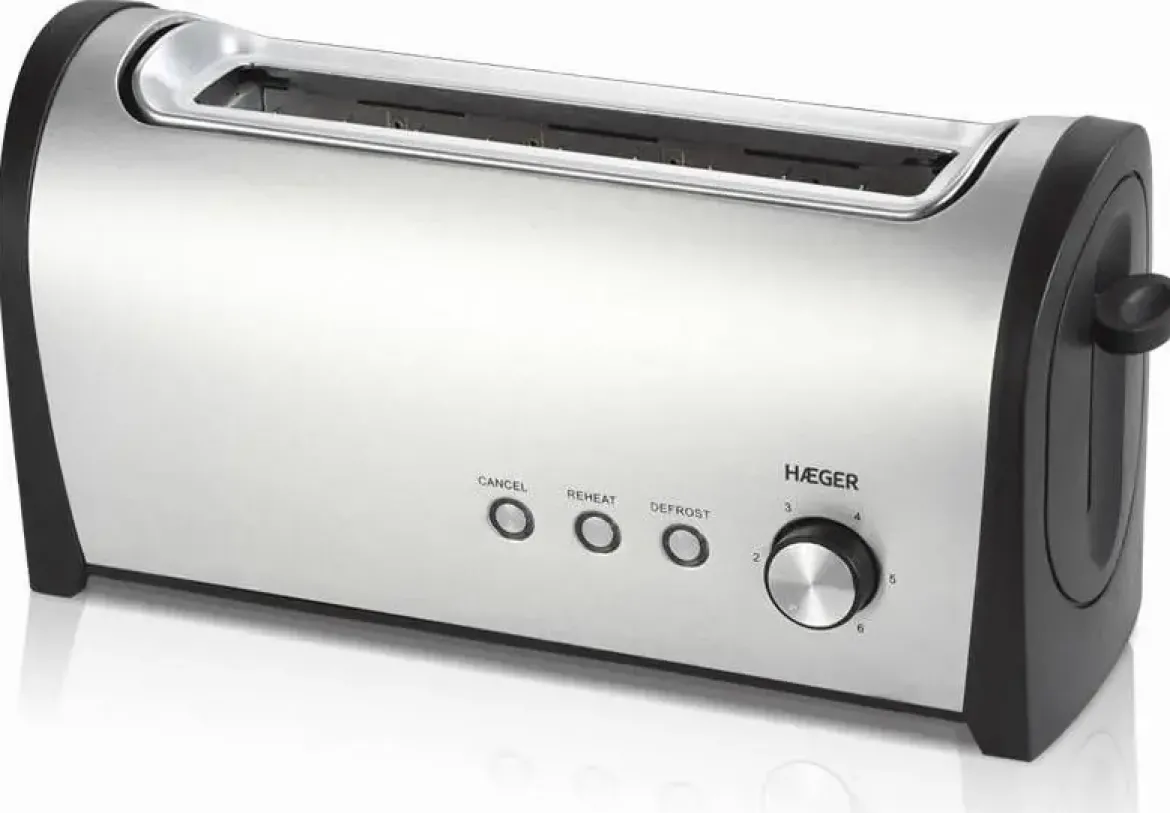 Tostador HAEGER 1 Ranura 1000 W Inox TO100009A