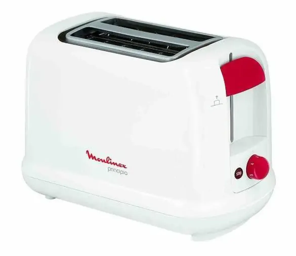 TostadorMOULINEX 2 Ranuras Cortas Blanco LT160111