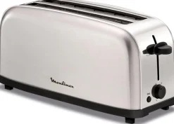 Tostador MOULINEX 2 Ranuras Largas Termostato 6 Niveles de Tostado Acero Inox LS330D11