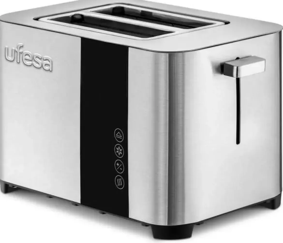 Tostador UFESA 2 Ranuras Cortas Digital Acero Inoxidable 850 WDUODELUX