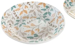 Vajilla de 18 Piezas con Estampado Floral PC-205122