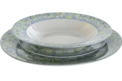 Vajilla de 18 Piezas de Porcelana Azulejos VerdePC-202613