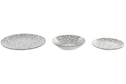 Vajilla de Porcelana de 18 Piezas Bambú Gris Claro PC-219215