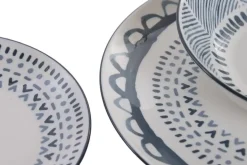 Vajilla de Porcelana 12 Piezas Azul Marino PC-233630